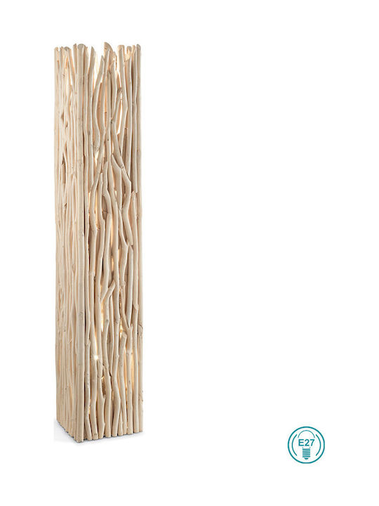 Ideal Lux Driftwood Vintage Φωτιστικό Δαπέδου Υ156xΜ28εκ. με Ντουί για Λαμπτήρα E27 σε Καφέ Χρώμα 180946